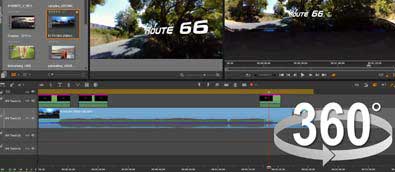 360-degree video editing for virtual tours