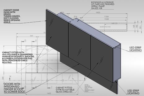 Cabinet Shop Drawing
