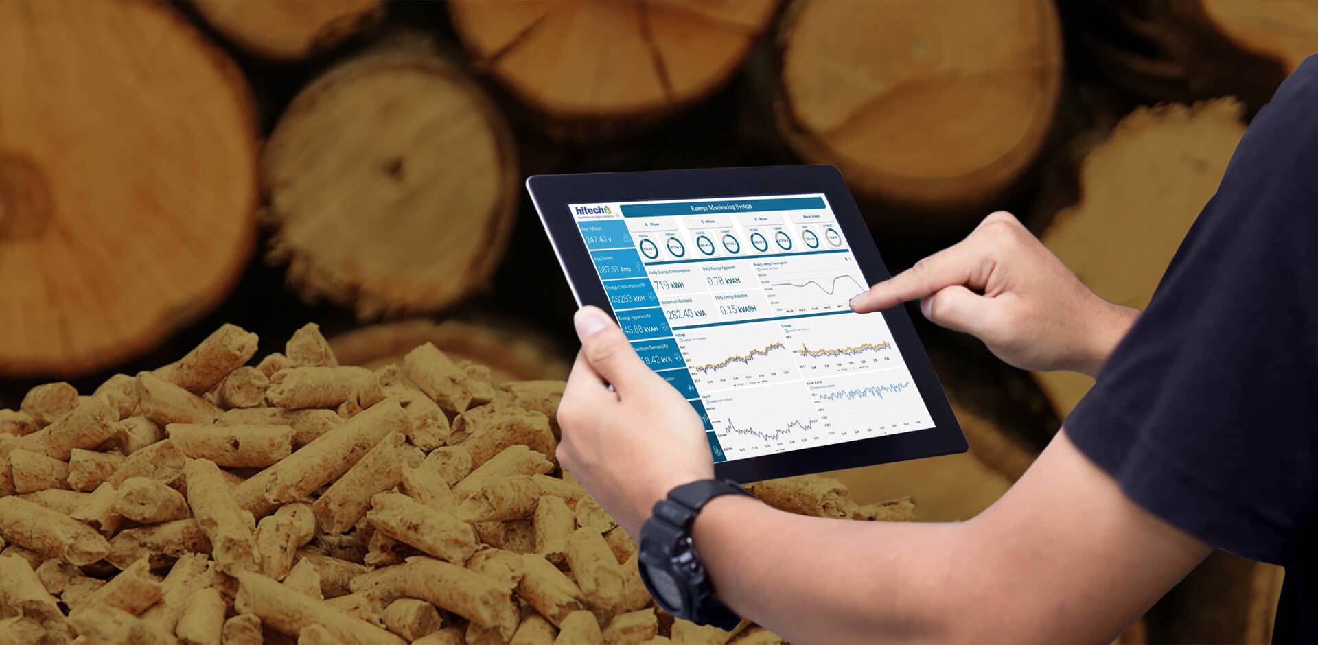 Real-time energy monitoring improves energy usage and feeders’ performance visibility for wooden pellets manufacturer Banner