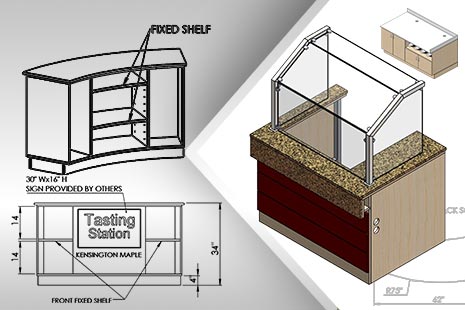 Furniture Sheet Metal Tables Shop Drawing