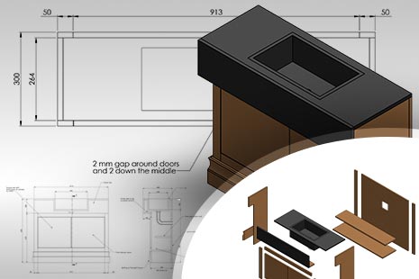 Kitchen Cabinet and Shop Drawing