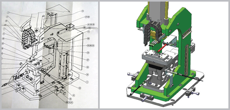 Design Data Conversion from Scanned Images to CAD Drawings