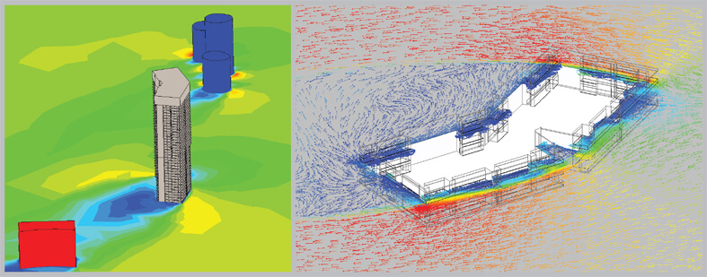 CFD Simulation: Wind Driven Rain on Building Facade