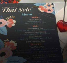 Menu Card Design that Highlights The Essence of Thai Culture & Cuisine