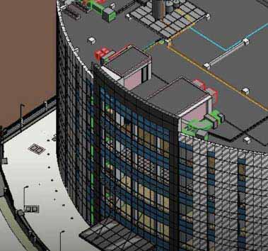 Revit models for architecture, structural and MEP disciplines of a data-center building, India