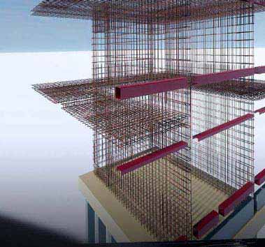 Revit Structure of a corporate building for a leading IT firm, India