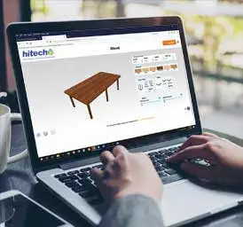 Reduced design modeling time from 3 hours to 10 minutes using a DriveWorks-powered online table configurator for a furniture manufacturer