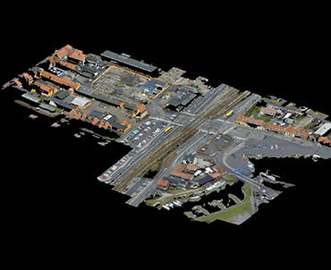 Point cloud Arial View of Project site