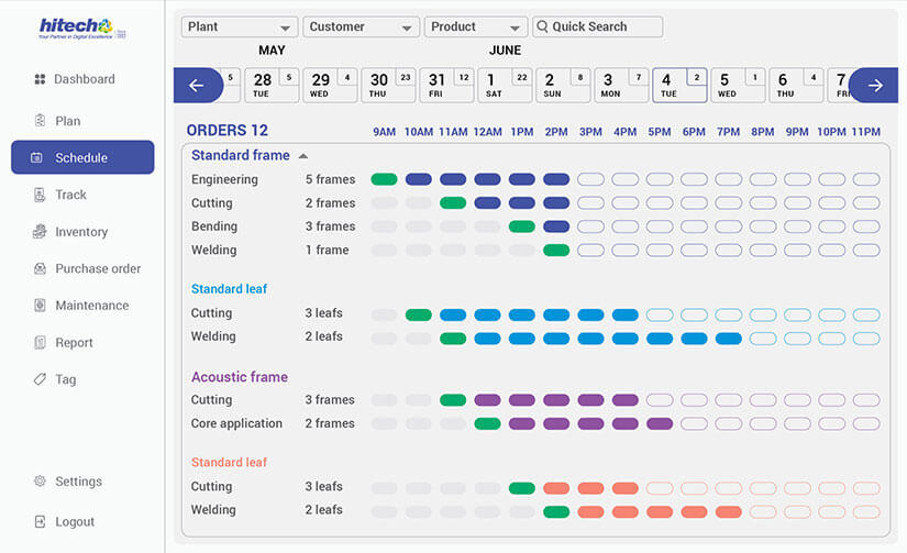 Production Planning and Scheduling Software