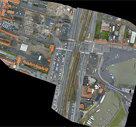 Scan to CAD drafting saves up to 20% of project time and cost for a land surveying project in Europe.