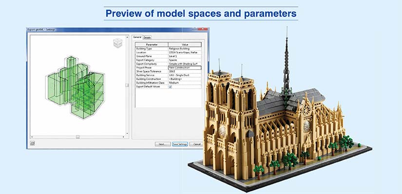 Preview of model spaces and parameters
