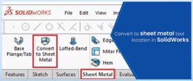 Convert Solid Part to Sheet Metal Part in SolidWorks | HitechDigital