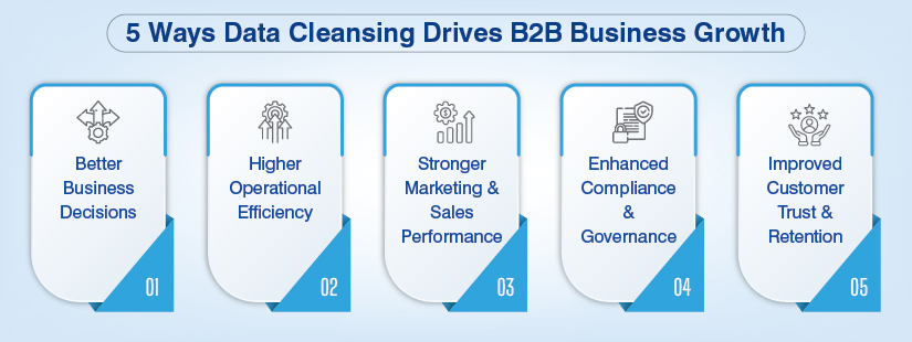 5 Ways Data Cleansing Drives B2B Business Growth