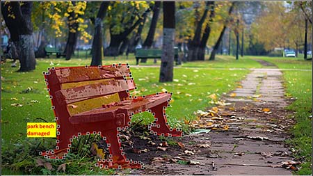 Damaged Bench