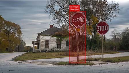 Damaged Signboard