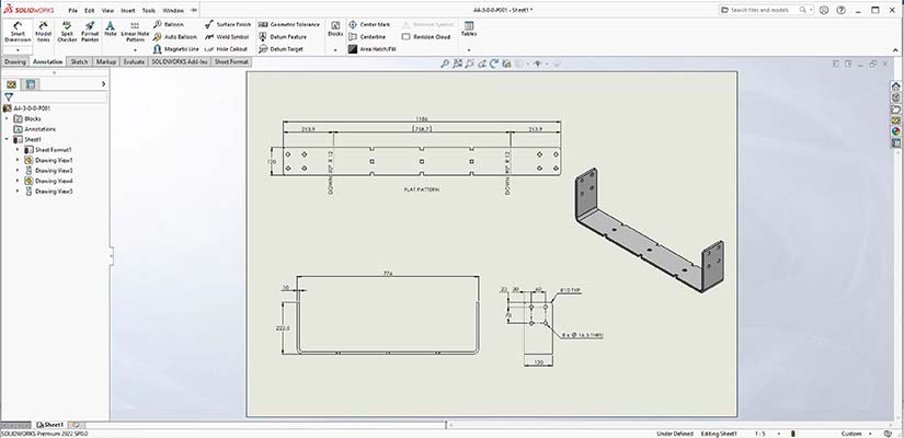 Precision in flat pattern generation