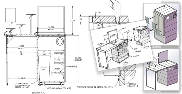 CAD conversion for retail display furniture manufacturer