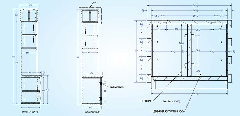 Details that define high-quality millwork shop drawings