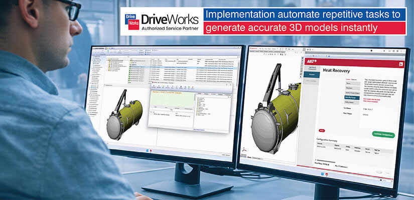 DriveWorks implementation automate repetitive tasks to generate accurate 3D models instantly.
