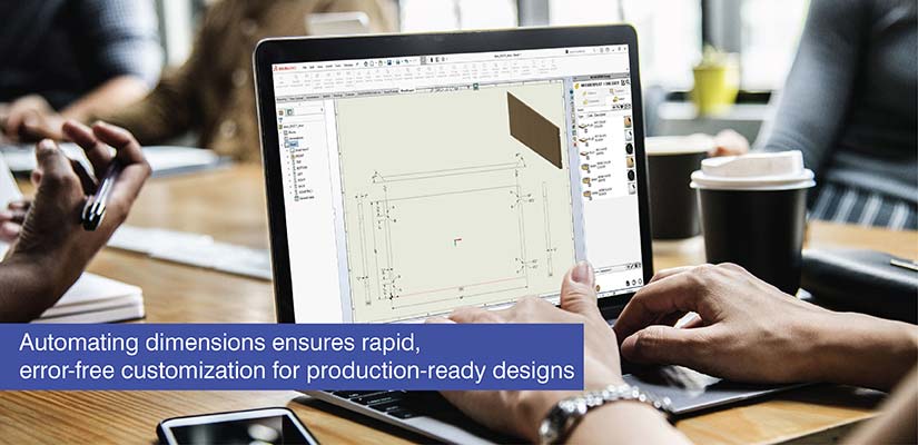 Automation-driven furniture modeling in SolidWorks